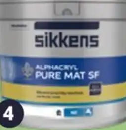 Inter Chalet Sikkens Alphacryl Pure Mat SF aanbieding