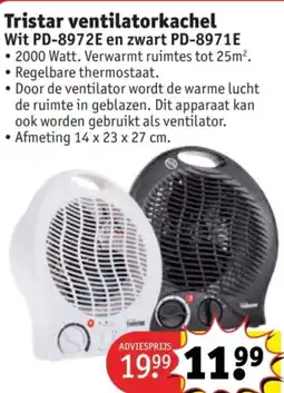 Kruidvat Tristar ventilatorkachel aanbieding
