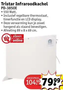 Kruidvat Tristar Infraroodkachel PD-3850E aanbieding