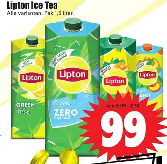 Dirk Lipton ice tea 1.5 liter aanbieding