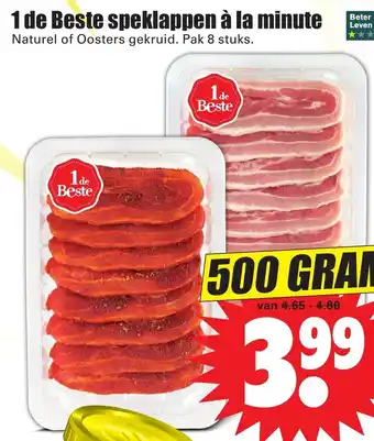 Dirk 1 de Beste speklappen a la minute 500g aanbieding