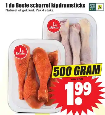 Dirk 1 de Beste scharrel kipdrumsticks 500g aanbieding