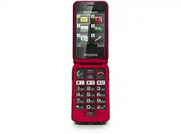 MediaMarkt Emporia Joy 4g Senior Feature Phone - Rood 128 Mb aanbieding