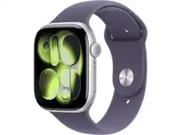 MediaMarkt Apple Watch Series 11gps + Cellular - 46mm Aluminium Case Purple Fog Sport Band M/l Smartwatch Silv aanbieding