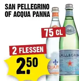 Dirck 3 San pellegrino of acqua panna aanbieding