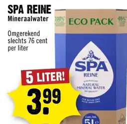 Dirck 3 Spa Reine mineraalwater aanbieding