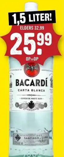 Dirck 3 Bacardi Carta Blanca aanbieding