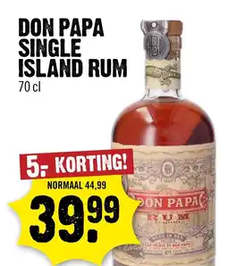 Dirck 3 Don papa single island rum aanbieding