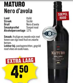 Dirck 3 Maturo Nero d'Avola aanbieding