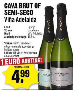 Dirck 3 Cava brut of semi seco viña adelaida aanbieding