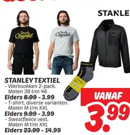Dekamarkt Stanley textiel aanbieding