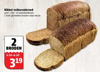 Poiesz Ribbel volkorenbrood aanbieding