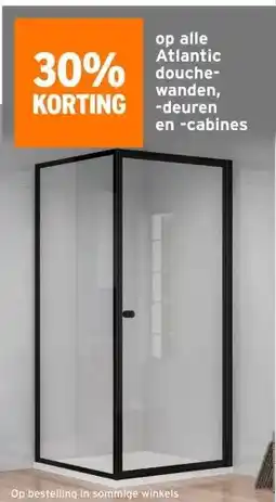 GAMMA op alle Atlantic douche- wanden, -deuren en -cabines aanbieding