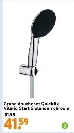 GAMMA Grohe doucheset Quickfix Vitalio Start 2 standen chroom aanbieding