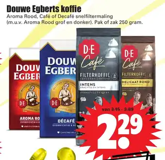 Dirk Douwe egberts koffie 250g aanbieding