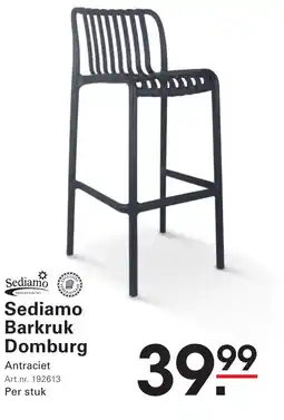 Sligro Sediamo Barkruk Domburg aanbieding