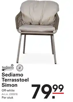 Sligro Sediamo Terrasstoel Simon aanbieding