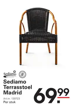 Sligro Sediamo Terrasstoel Madrid aanbieding