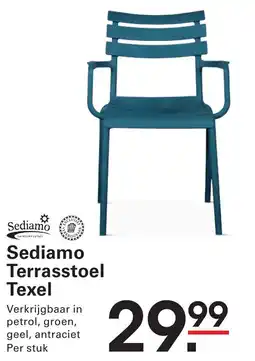 Sligro Sediamo Terrasstoel Texel aanbieding