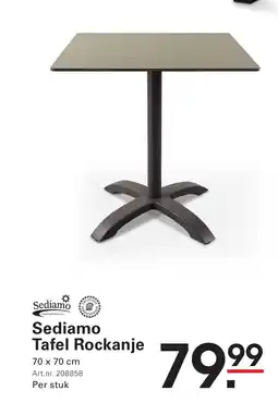 Sligro Sediamo Tafel Rockanje aanbieding