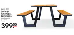 Sligro Sediamo Aluminium picknicktafel Middelkerke aanbieding