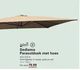 Sligro Sediamo Parasoldoek met hoes aanbieding