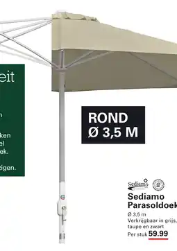 Sligro Sediamo Parasoldoek aanbieding