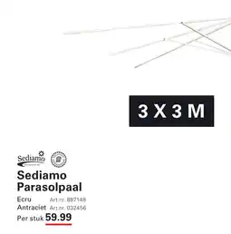 Sligro Sediamo Parasolpaal aanbieding