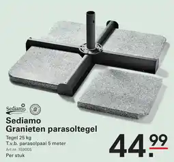 Sligro Sediamo Granieten parasoltegel aanbieding