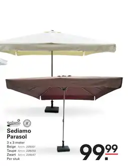 Sligro Sediamo Parasol aanbieding