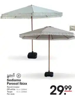 Sligro Sediamo Parasol Ibiza aanbieding