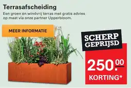 Sligro Terrasafscheiding aanbieding