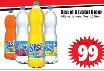 Dirk Sisi of crystal clear 1,5L aanbieding