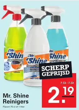 Sligro Mr. Shine Reinigers aanbieding