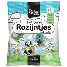 Kruidvat De Kleine Keuken 12+M Biologische Rozijntjes aanbieding