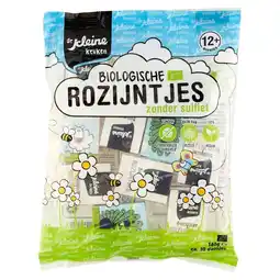 Kruidvat De Kleine Keuken 12+M Biologische Rozijntjes aanbieding
