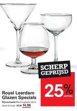 Sligro Royal Leerdam Glazen Specials aanbieding