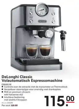Sligro DeLonghi Classic Volautomatisch Espressomachine aanbieding