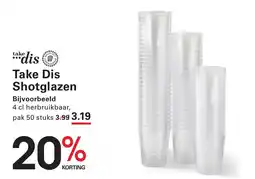 Sligro Take Dis Shotglazen aanbieding