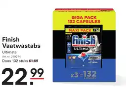 Sligro Finish Vaatwastabs Ultimate aanbieding