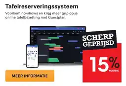 Sligro Tafelreserveringssysteem aanbieding