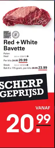 Sligro Red + White Bavette Polen aanbieding