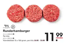Sligro Runderhamburger aanbieding