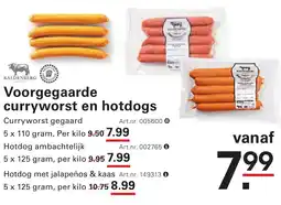 Sligro Hotdog met jalapeños & kaas Art.nr. 149313 aanbieding