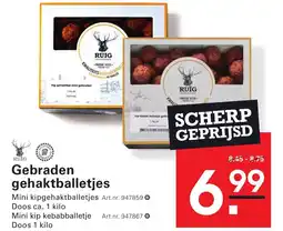 Sligro Gebraden gehaktballetjes aanbieding