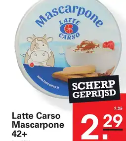 Sligro Latte Carso Mascarpone 42+ aanbieding
