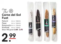 Sligro Carne del Sol Fuet aanbieding