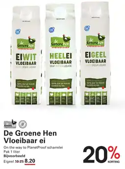 Sligro De Groene Hen Vloeibaar ei aanbieding