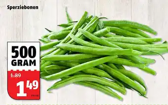 Poiesz Sperziebonen 500g aanbieding