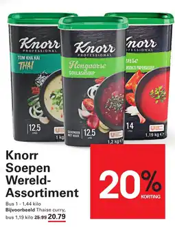 Sligro Knorr Soepen Wereld- Assortiment aanbieding